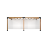 Klasik Pergola Braket Seti Her Boyutlu Duvardan İki Bölümlü Ahşap Kiriş Gölgelikli 14 x 14 cm Kesitli Ahşaplar için
