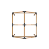 9 x 9 Ahşap Kirişler İçin 30 Derece Çatılı Çift Bölümlü Pergola Braket Seti