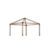 9x9 Ahşap Kirişler İçin 30 Derece Çatılı Tek Bölümlü Pergola Braket Seti