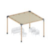 Solo Mikro Delikli Gölgelik<br>250 x 300 cm Pergolalar için 230 x 280 cm Ölçülerinde