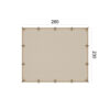 Solo Mikro Delikli Gölgelik<br>250 x 300 cm Pergolalar için 230 x 280 cm Ölçülerinde